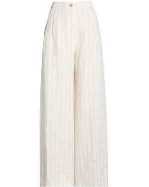 Barba Napoli Pants Linen - White