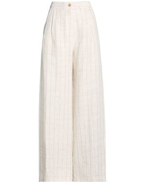 Barba Napoli Pants Linen - White