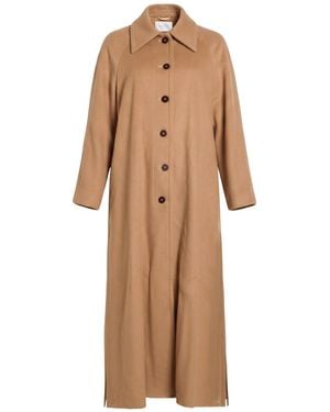 Ballantyne Camel Coat Virgin Wool - Natural