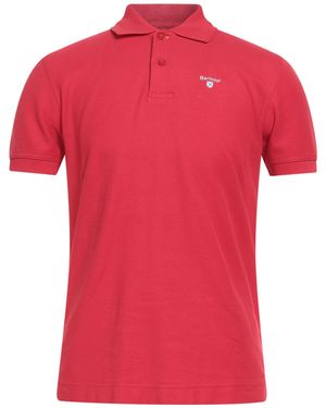 Barbour Polo Shirt Cotton - Red