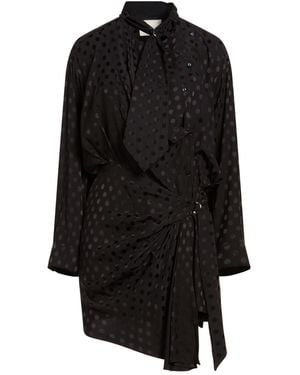 Isabel Marant Mini Dress Silk, Elastane - Black