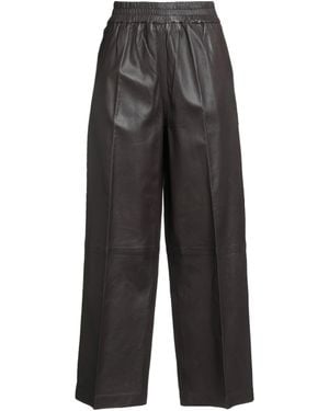 Herskind Dark Trousers Lambskin - Grey