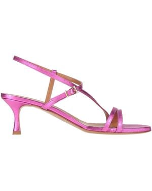 Guglielmo Rotta Fuchsia Sandals Leather - Pink