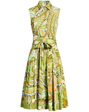 Caliban Midi-Kleid - Grün
