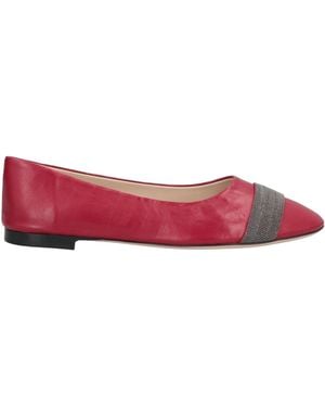 Fabiana Filippi Ballet Flats - Red