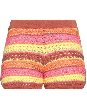 MÊME ROAD Shorts & Bermuda Shorts Cotton, Acrylic - Orange