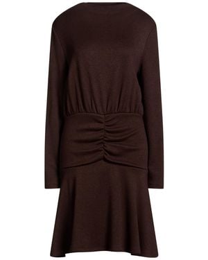 Rinascimento Dark Midi Dress Polyester, Viscose, Elastane - Brown