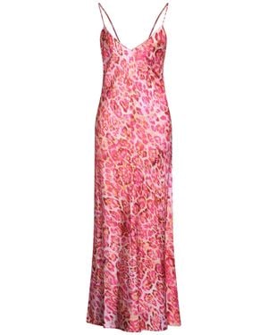 Clips Fuchsia Maxi Dress Viscose, Elastane - Pink