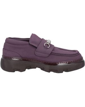 Burberry Plum Loafers Leather - Purple