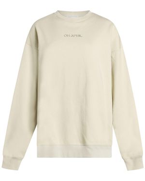 Oh April Sweatshirt Cotton, Polyester - White