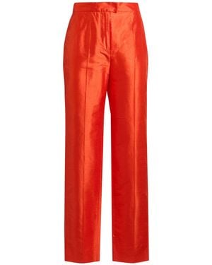Max Mara Trousers Silk - Red