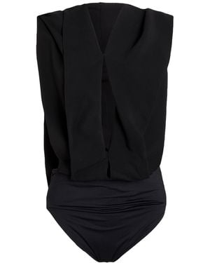 Ferragamo Bodysuit Viscose, Polyamide, Elastane - Black