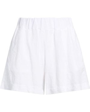 120% Lino Shorts & Bermuda Shorts Linen - White
