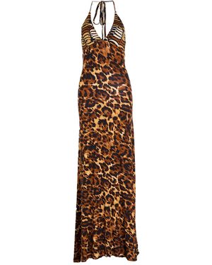 Miss Bikini Maxi Dress - Brown