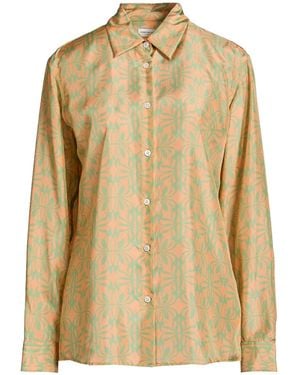 Dries Van Noten Apricot Shirt Silk - Natural