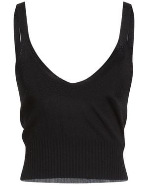 ERMANNO FIRENZE Top Viscose, Polyamide - Black