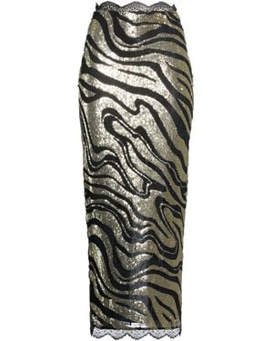 Zuhair Murad Maxi Skirt Polyester, Polyamide - Black
