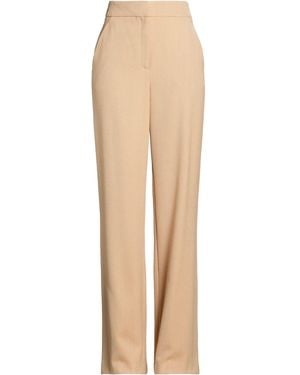 Veronica Beard Camel Trousers Polyester, Viscose - Natural