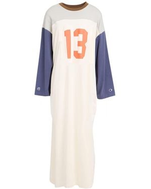 Champion Cream Maxi Dress Cotton - White