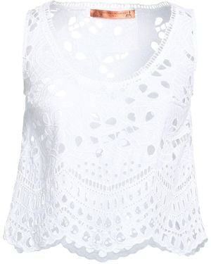 Ermanno Scervino Life Top Cotton, Polyester - White
