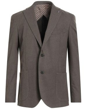 Barbati Dark Blazer Polyester, Viscose, Elastane - Grey