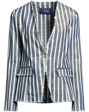 Trussardi Blazer Cotton, Viscose, Polyester, Polyamide - Blue