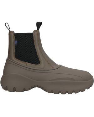Burberry Dark Ankle Boots Leather - Brown