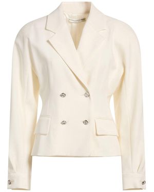 Alessandra Rich Blazer Virgin Wool, Polyacrylic, Elastane - Natural