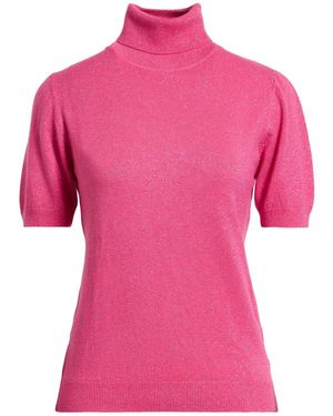 Jijil Turtleneck Viscose, Polyamide, Polyester, Metallic Fiber - Pink
