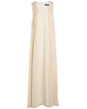 Peserico Maxi Dress Polyester - Natural