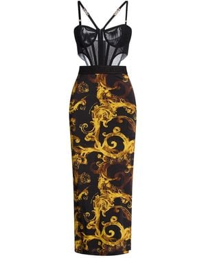 Versace Jeans Couture Midi Dress - Metallic