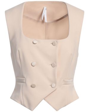 Imperial Ivory Tailored Vest Polyester, Elastane - Natural
