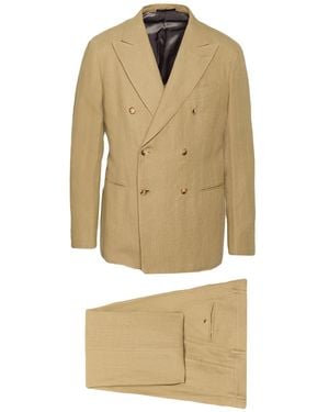 Caruso Sand Suit Linen - Natural