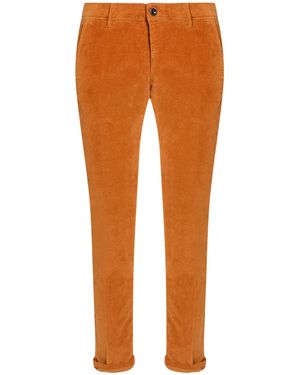 Slowear Tan Pants Cotton, Elastane - Orange