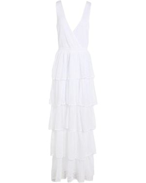 Nenette Maxi Dress Viscose, Polyester - White