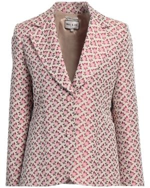 Paul & Joe Blazer Polyester, Acetate, Cotton - Pink