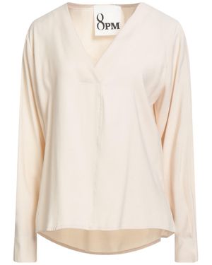 8pm Cream Top Rayon, Polyester - White