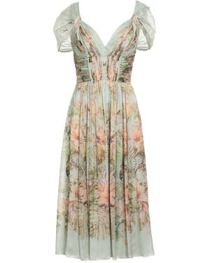 Alberta Ferretti Midi Dress - Metallic
