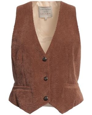ALESSIA SANTI Tailored Vest Polyester, Polyamide, Elastane - Brown