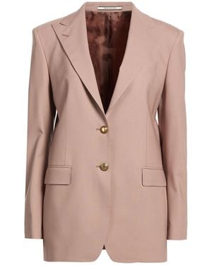 Tagliatore 0205 Antique Rose Blazer Virgin Wool, Elastane - Natural