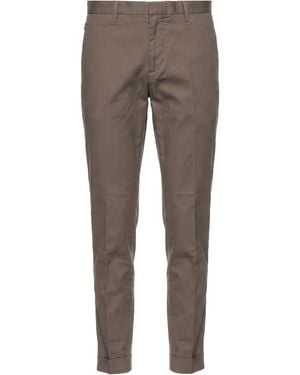Emporio Armani Khaki Trousers Cotton, Elastane - Grey