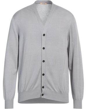 Pal Zileri Taupe Cardigan Silk, Cotton, Cashmere - Grey