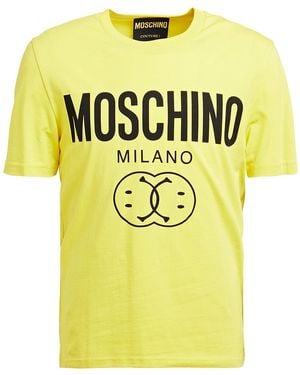 Moschino T-Shirt Cotton, Elastane - Yellow