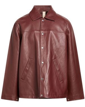 sunflower Burgundy Jacket Lambskin, Polyester - Brown