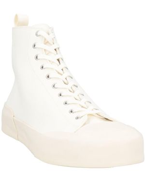 【Jil Sander】ハイトップキャンバススニーカー Jil Sander High-top sneakers for Men | Online Sale up to 81