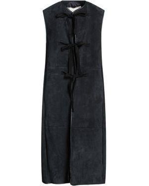 Jil Sander Shearling- & Kunstfell - Schwarz