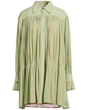 Semicouture Mini Dress Acetate, Silk - Green