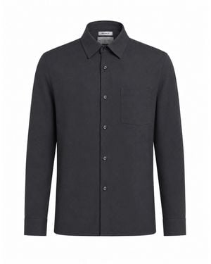 BE ABLE Charcoal Shirt Wool, Polyester, Elastane - Blue