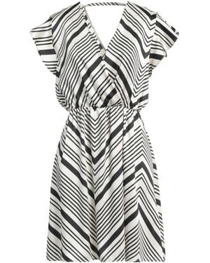 Liu Jo Better Ivory Mini Dress Polyester - White