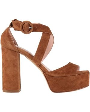 Anna F. Sandals Leather - Brown